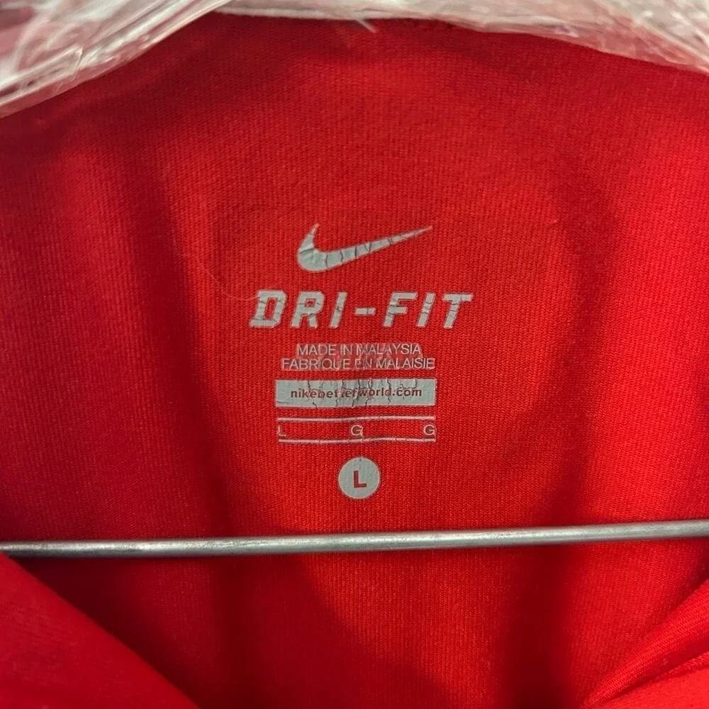 Nike Dri-Fit Red USA Team Athletic Training 1/4 Zip Pullover Sweater Women Large